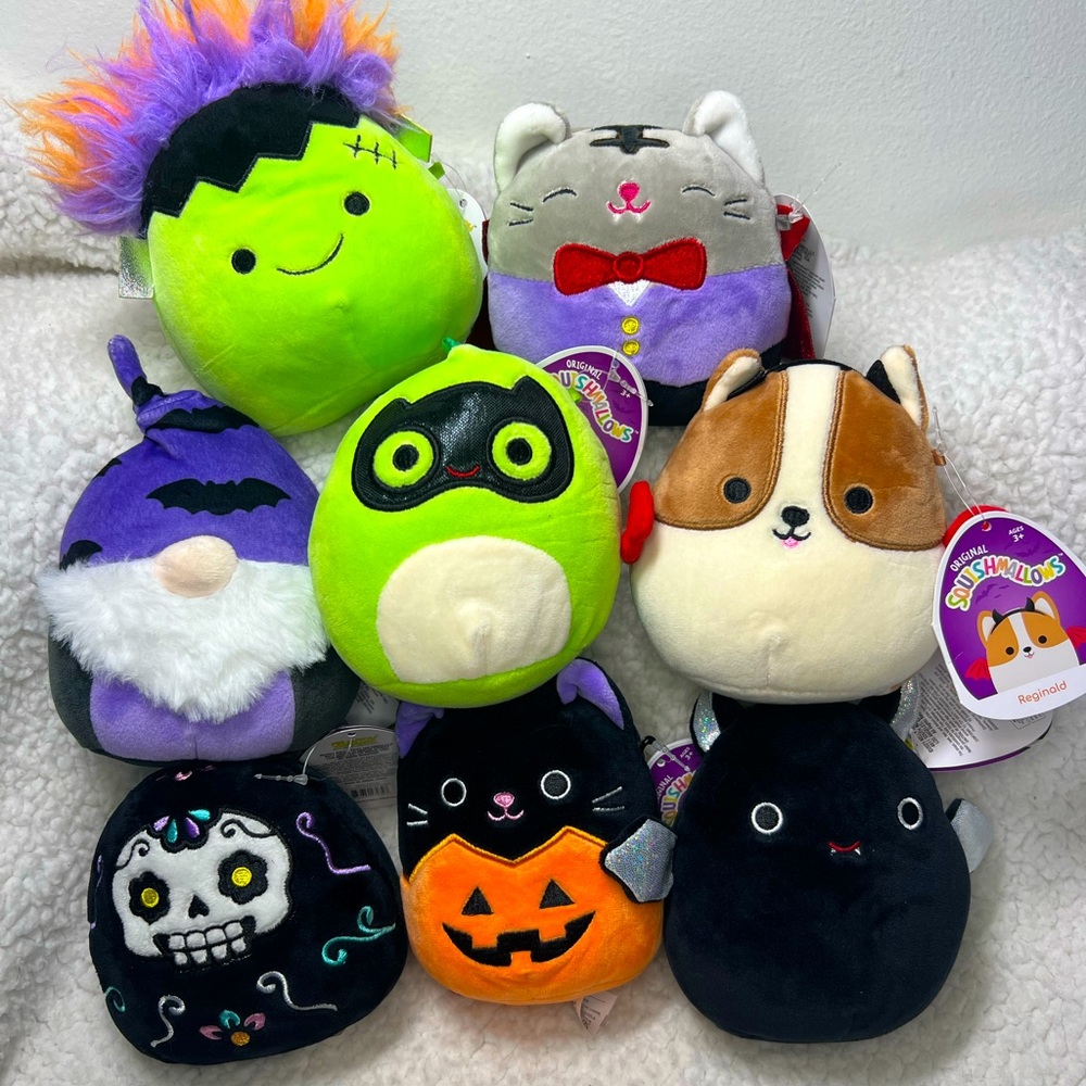 Squishmallow Collectible of Halloween Special Edition set of 8 Bundle